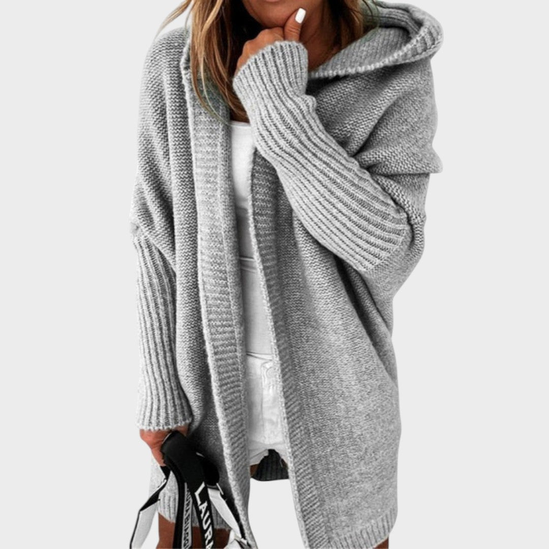 Marcela™ | Cárdigan de Punto con Capucha Oversized