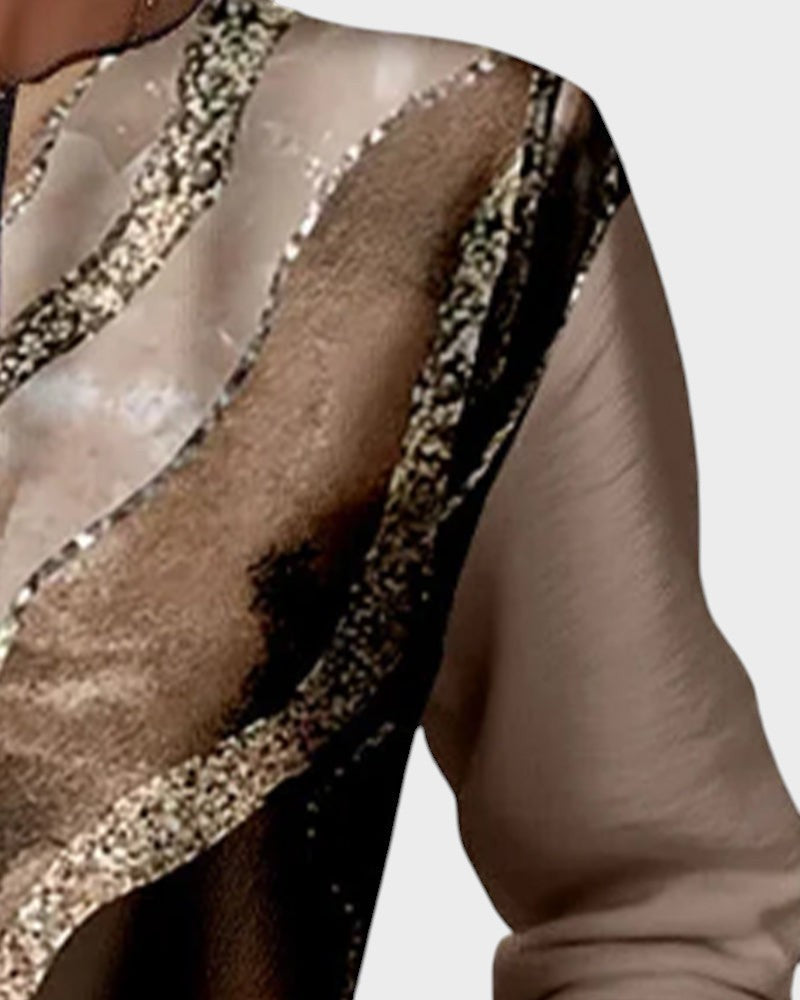 Luna™ | Sudadera de medio cierre con estampado vintage