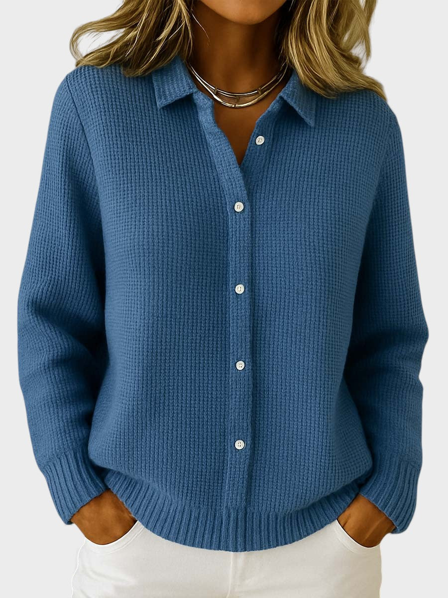 Lucía™ | Cárdigan clásico de punto con botones
