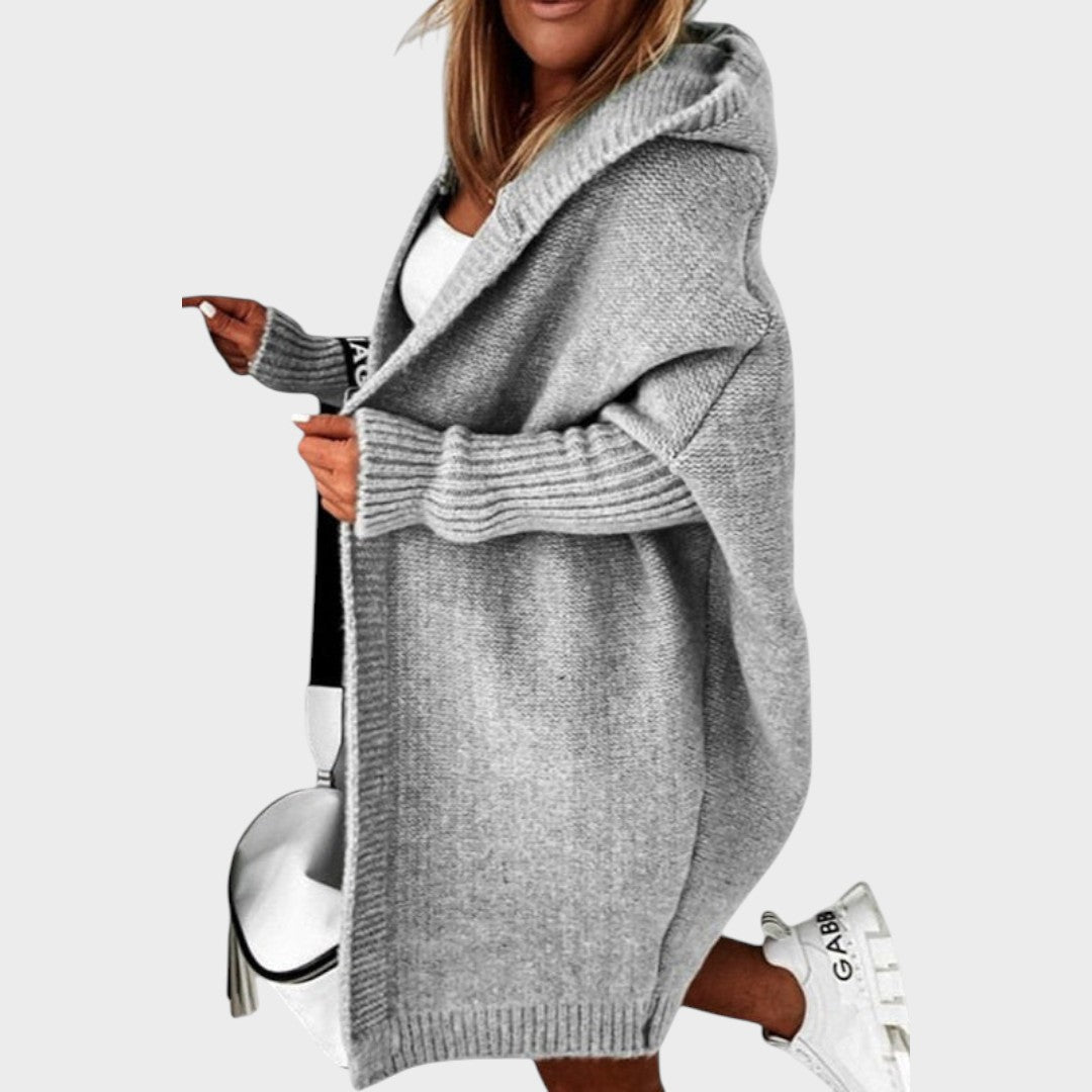 Marcela™ | Cárdigan de Punto con Capucha Oversized