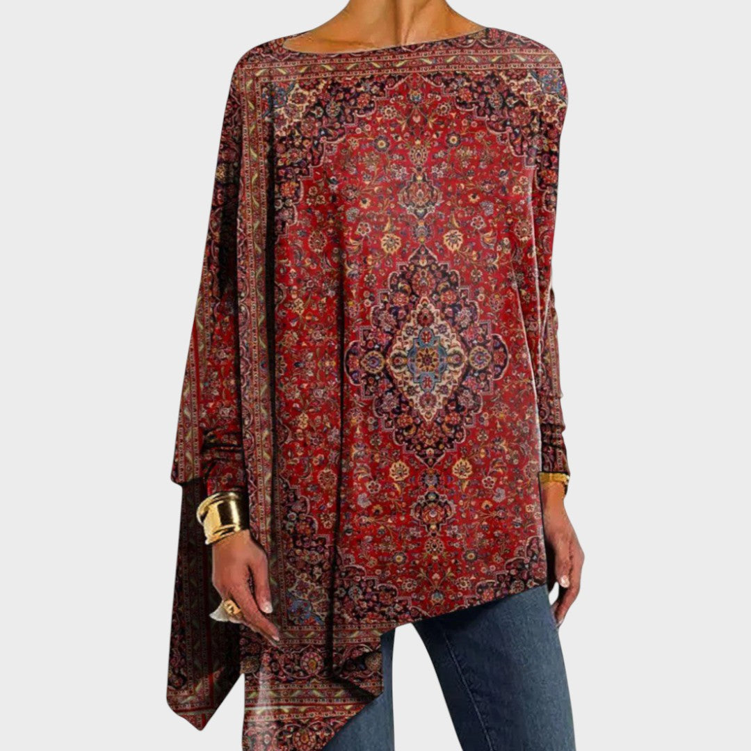 Antónia™ | Camiseta de Cuello Barco Elegante