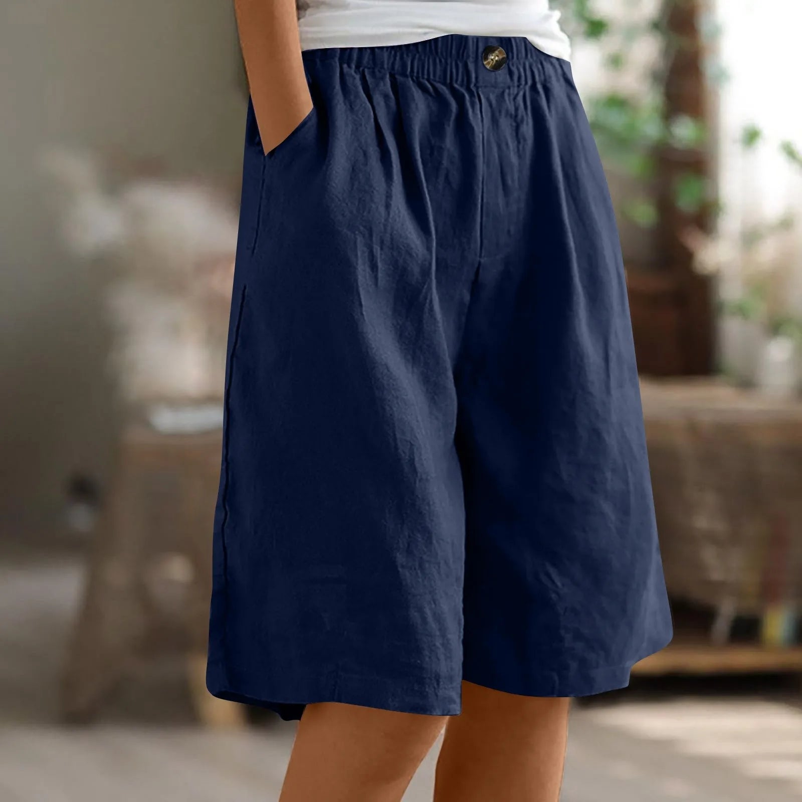 Sara™ | Pantalones Cortos Casual de Corte Ancho