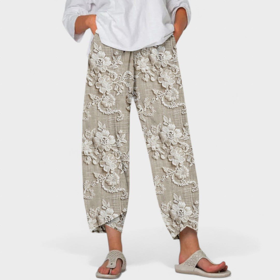 Graciela™ | Pantalones florales elásticos cómodos
